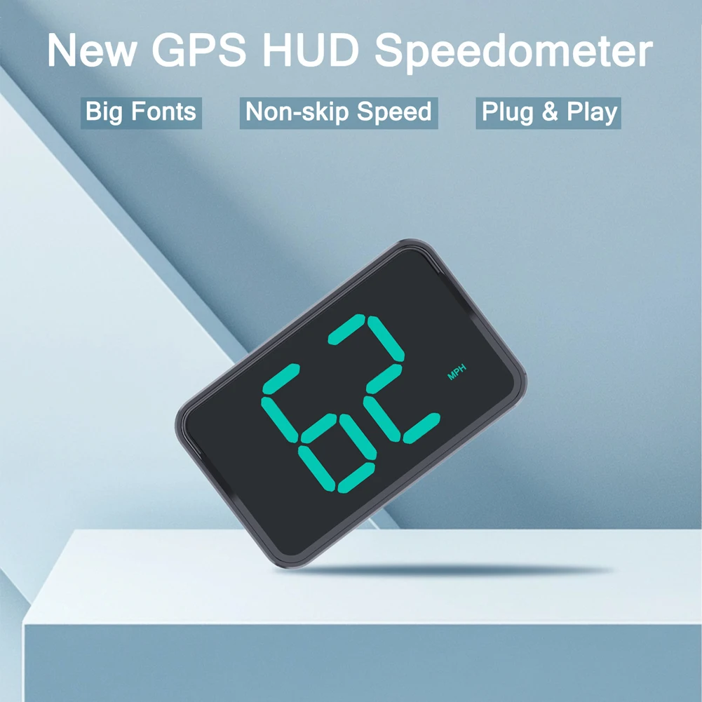 ali-3256809645060466 Car HUD GPS Head Up Display Digital Speedometer Universal Smart Overspeed Alarm Speed Meter For All Cars Electronic Accessories - Image 1