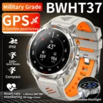 LIGE Rugged GPS Track Smart Watch Men LED Flashlight Compass 3ATM Waterproof Bluetooth Call Sports Cycling Men Smartwatch Hombre