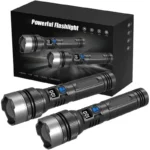 Ultra-Bright Rechargeable Flashlight, Compact & Lightweight Torch for Camping Hiking Fishing Outdoor Emergency Lighting