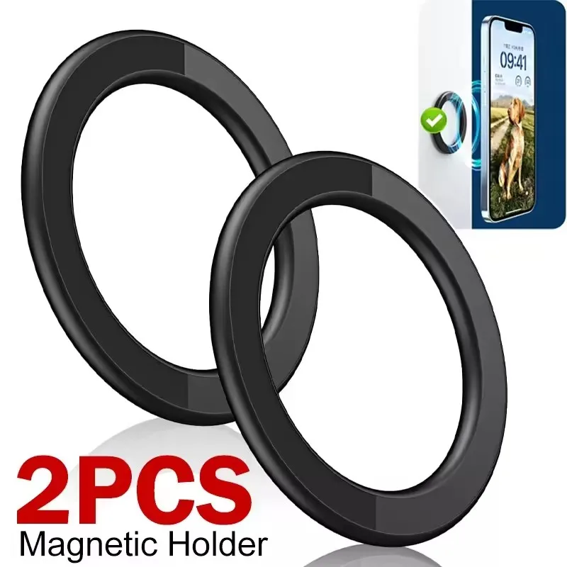 ali-3256810577519331 For MagSafe Magnetic Ring Holder Adhesive Strong Magnet Cellphone Wall Mount Mobile Phone Tablet Stand for IPhone 17 16 Pro IPad - Image 1