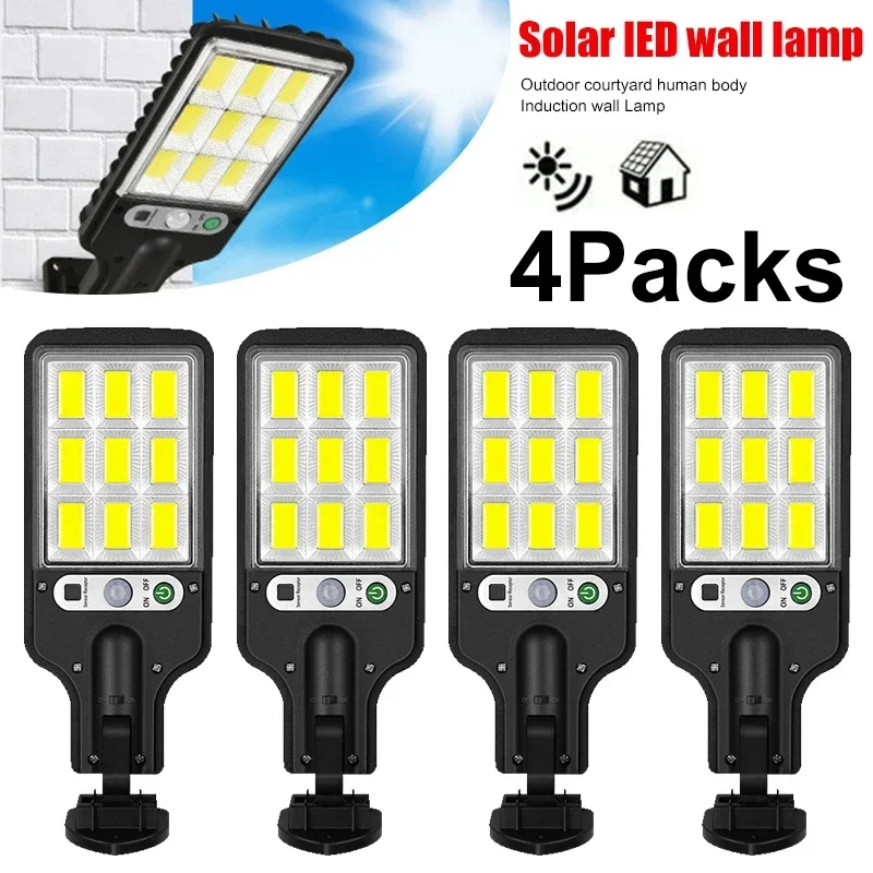 ali-3256811561744613 Powerful LED Solar Outdoor Courtyard Wall Lamp Rechargeable Induction Solar Garden Light Terrace Garage Door Street Lighting - Image 1