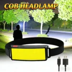 COB Portable LED Headlights Outdoor Headlight Built in Battery USB Rechargeable Head Lamp Camping Fishing Climbing Lantern