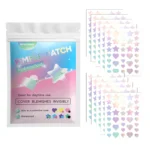 360pcs Colorful Acne Patches – gentle facial coverage for pimples and breakouts, suitable for all fair-to-beige skin tones, sens