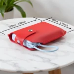 For Xiaomi Magnetic Power Bank 10000 7.5W with Built-in Stand Mobile Battery Protection Cover PU Leather Portable Storage Bag