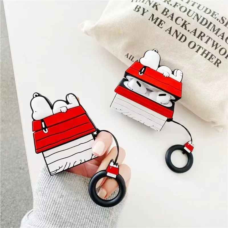 ali-3256812255432300 Popular Roof Snoopys AirPods Pro Silicone Case Anti-drop and Soft Suitable for 2nd/3rd Generation Bluetooth Wireless Earphones - Image 1