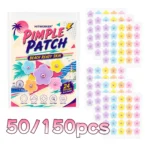 50/150 pcs HITWORKER Flower Pimple Patch, Colorful Flower Shape Patches, 5 Colors, Ultra-Thin Clear-Look Daily Care Stickers