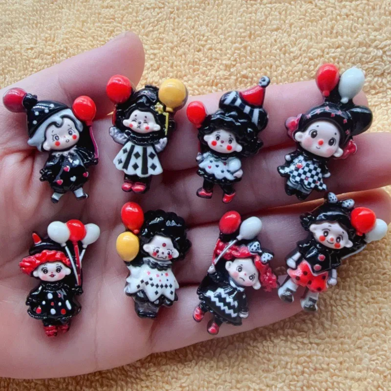 ali-3256812409184372 12pcs Joker Balloon Children's Fun Handmade DIY Cream Gel Phone Case Hair Clip Headpiece Resin Accessories Jewelry - Image 1