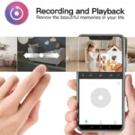 Essential Indoor Wifi Tuya Camera, Baby Monitor, Smart Life Home Security Wireless Mini Camera, IP CCTV, Two Way Audio EU Plug