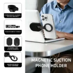 MA39 Magnetic Foldable Phone Stand Universal 360° Rotation Desktop Mobile Holder With Suction Cups At The Bottom