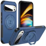 Soft TPU+Hard PC For Magsafe Magnetic 360°Rotating Metal Car Holder Armor Phone Case For Google Pixel 11 Pro XL 9 10 Pro XL 10A