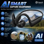 AI Smart Earphones 1080P Camera EIS Anti-Shake Video OpenAI Translation Object Recognition Spatial Audio Bluetooth Earbuds