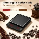 3kg/0.1g High Precision Digital Coffee Scale, LED Portable Kitchen Scale, Electronic Weighing Scale for Baking Home Cooking ﻿ ﻿