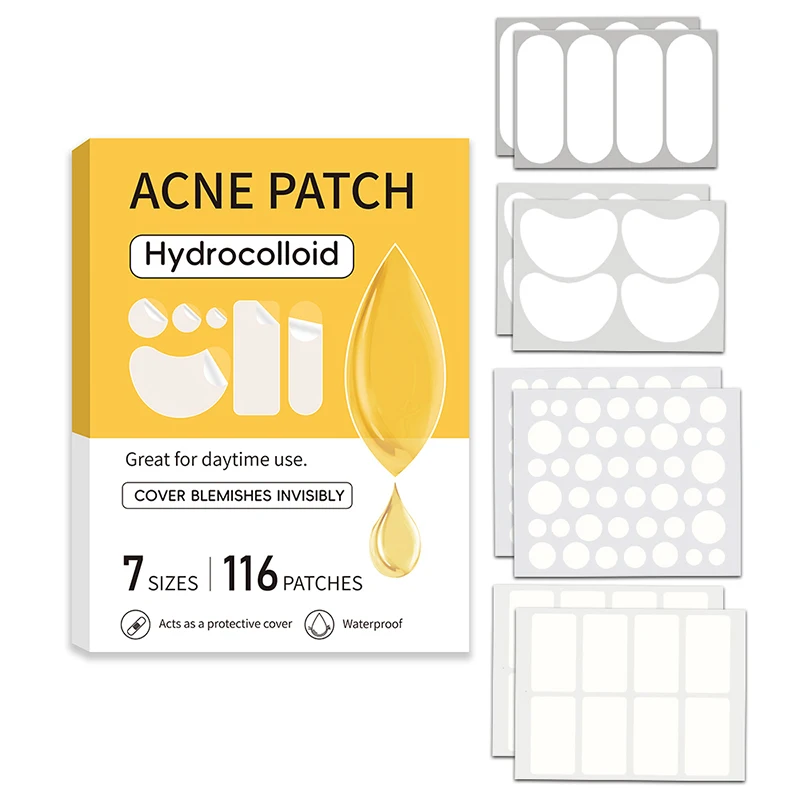 ali-3256813044571336 【B】116Pcs Invisible Repair Patches Pimple Removal Spots Marks Concealer Beauty Makeup Tool For Facial Blemish Care - Image 1