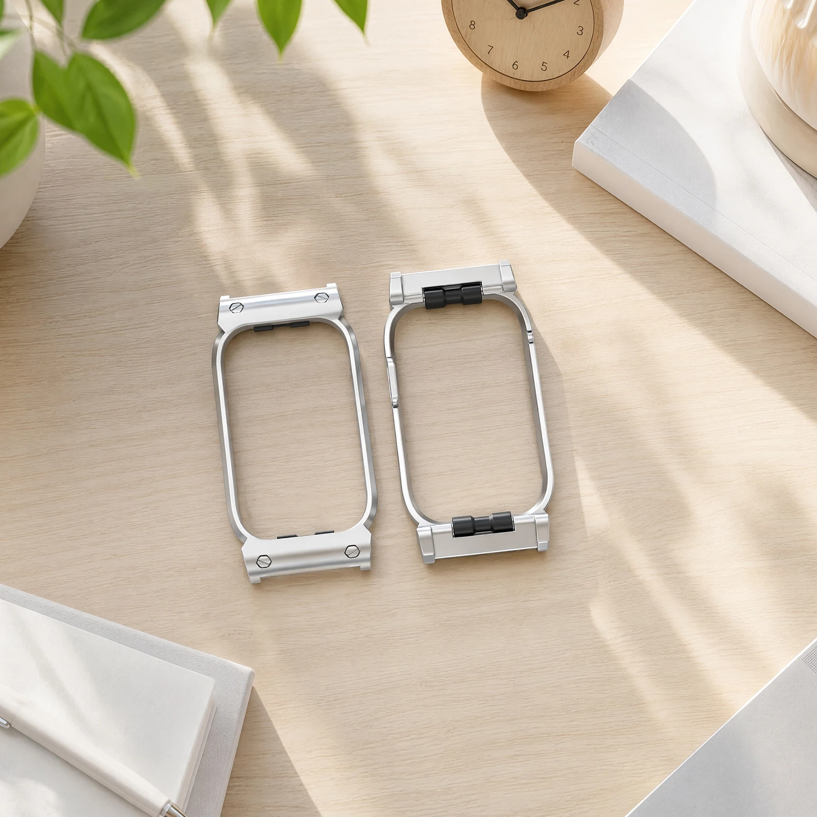 ali-3256813095083807 for Cirqa Metal Watch Bezel Cover Frame 20mm Slim Case Bumper Protector Silver Black - Image 1