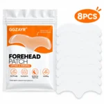 8PCS Facial Forehead Patches, Gentle Forehead Stickers for Night Use, Skin-Friendly Beauty Care Accessories
