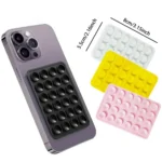 Silicone Suction Phone Holder Mat Multifunctional Suction Cup Wall Stand Square Anti-Slip Single-Sided Case Mount Back Sticker ﻿